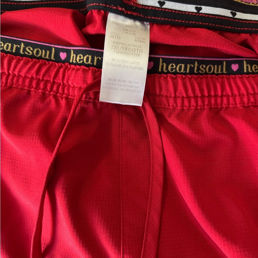 HeartSoul Red Scrub Pants